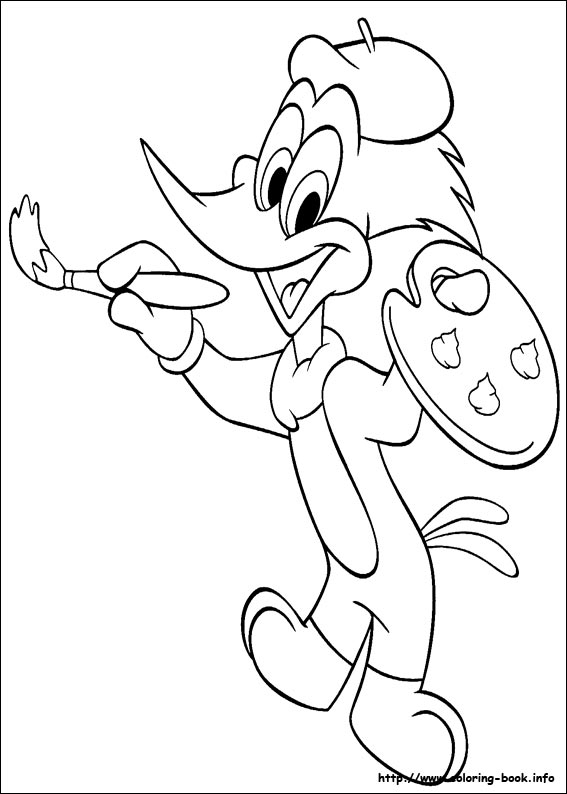 Woody Woodpecker kolorowanki